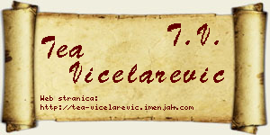 Tea Vicelarević vizit kartica